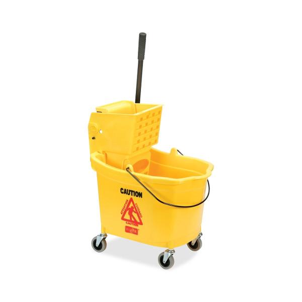 Yellow Mop Bucket with Wringer